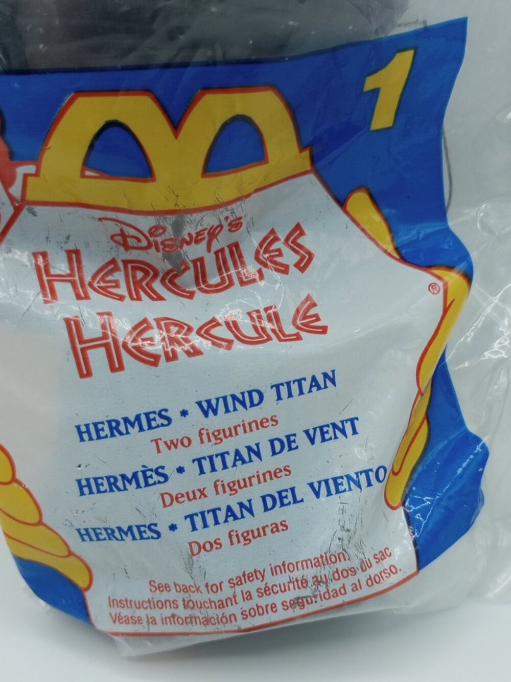 Vintage 1996 Sealed Disney's Hercules Hermes Wind Titan - 2 Figures - McDonalds